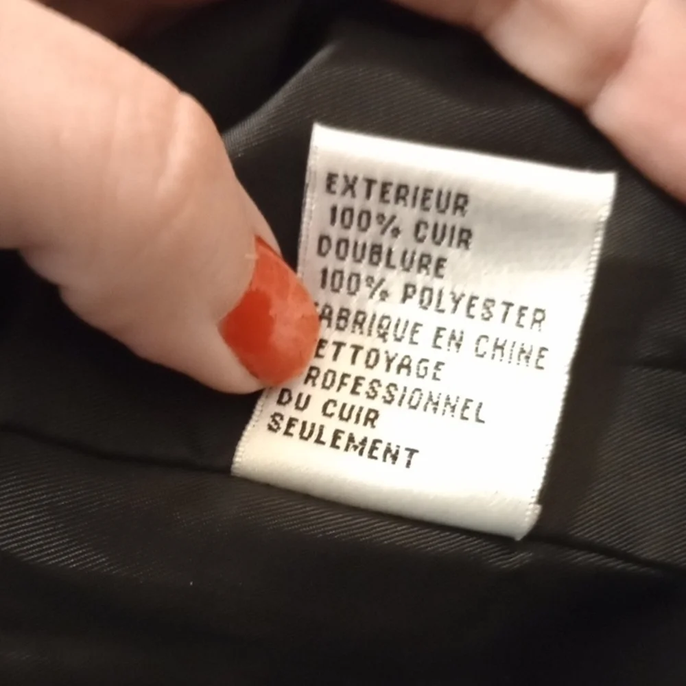 Talbots Black Leather Vest Minimalist Design - Picture 8 of 8